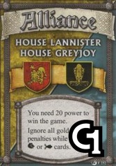 Lannister/Greyjoy Alliance